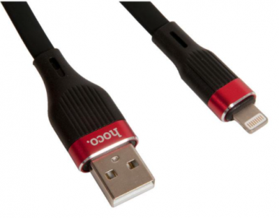 USB кабель Hoco U72 ″Forest Silicone″ Lightning 1.2м черный 