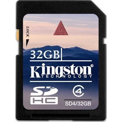 Kingston 32 GB SDHC Class 4 SD4/32GB Объем памяти 32GB • Класс скорости 4