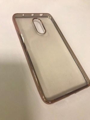 Прозрачный силиконовый чехол Xiaomi Redmi Note 4 (MTK) Розовый 