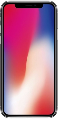 Apple iPhone X Экран 5.8" OLED 2436х1125, Apple A11 Bionic / камера 12(f/1.8) + 12(f/2.4) + фронтальная 7 (f/2.2)  / ПЗУ  64, 256 ГБ / GPS  / + (Lightning) / Apple iOS / 143.6 x 70.9 x 7.7 мм, 174 г