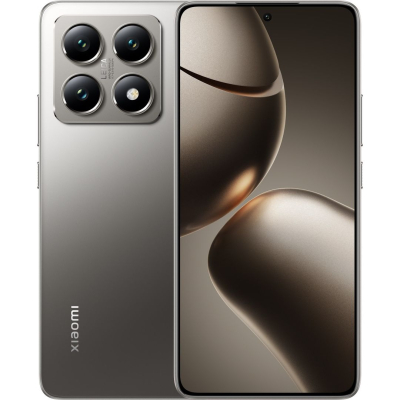Смартфон Xiaomi 14T Pro 12/512Gb Titan Gray (Global Version) Корпус: 160,4x75,1x8,4 мм, 209 г; Скло переднє, алюмінієва рамка; IP68 • Дисплей: 6,67" CrystalRes AMOLED, 68B кольорів, 144Hz, Dolby Vision, HDR10+, 1600 ніт (HBM), 4000 ніт (пікова), 1220x2712px, 20,01:9, 446 ppi • Чіпсет: Mediatek Dimensity 9300+ (4 нм): восьмиядерний (1x3,25 ГГц Cortex-X4 & 3x2,85 ГГц Cortex-X4 & 4x2,0 ГГц Cortex-A720); Імморталіс-G720 MC12 • Пам'ять: 512 ГБ 12 ГБ RAM; UFS 4.0 • ОС/ПЗ: Android 14, HyperOS • Основна камера: Ширококутна (основна) : 50 МП, f/1,6, 23 мм, 1/1,31", 1,2 мкм, PDAF, OIS; Телефото : 50 МП, f/2,0, 60 мм, 1/2,88", 0,61 мкм, PDAF, 2,6-кратний оптичний зум; Надширококутна : 12 МП, f/2.2, 15 мм, 1/3.06", 1.12 мкм • Фронтальна камера: 32 МП, f/2.0, 25 мм (ширококутна). Запис відео: основна камера : 8K@24/30fps, 4K@24/30/60fps, 1080p@30/60/120/240/960fps, gyro-EIS, 10-bit Rec. 2020 рік; Фронтальна камера : 1080p@30fps • Акумулятор: 5000mAh; 120 Вт, PD3.0, QC4, 50 Вт бездротовий• Підключення: 5G; Dual SIM (nano SIM + nano SIM or nano SIM + eSIM, eSIM + eSIM); Wi-Fi 7; BT 5.4, LHDC; NFC; Інфрачервоний порт • Інше: сканер відбитків пальців; стереодинаміки