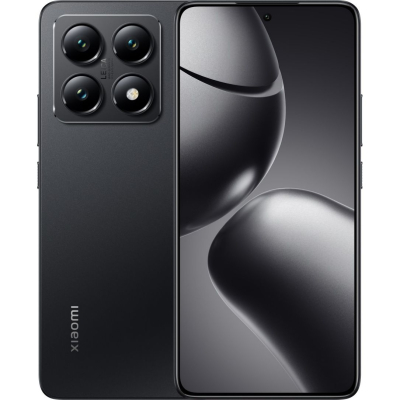 Смартфон Xiaomi 14T Pro 12/256Gb Titan Black (Global Version) Корпус: 160,4x75,1x8,4 мм, 209 г; Скло переднє, алюмінієва рамка; IP68 • Дисплей: 6,67" CrystalRes AMOLED, 68B кольорів, 144Hz, Dolby Vision, HDR10+, 1600 ніт (HBM), 4000 ніт (пікова), 1220x2712px, 20,01:9, 446 ppi • Чіпсет: Mediatek Dimensity 9300+ (4 нм): восьмиядерний (1x3,25 ГГц Cortex-X4 & 3x2,85 ГГц Cortex-X4 & 4x2,0 ГГц Cortex-A720); Імморталіс-G720 MC12 • Пам'ять: 256 ГБ 12 ГБ RAM; UFS 4.0 • ОС/ПЗ: Android 14, HyperOS • Основна камера: Ширококутна (основна) : 50 МП, f/1,6, 23 мм, 1/1,31", 1,2 мкм, PDAF, OIS; Телефото : 50 МП, f/2,0, 60 мм, 1/2,88", 0,61 мкм, PDAF, 2,6-кратний оптичний зум; Надширококутна : 12 МП, f/2.2, 15 мм, 1/3.06", 1.12 мкм • Фронтальна камера: 32 МП, f/2.0, 25 мм (ширококутна). Запис відео: основна камера : 8K@24/30fps, 4K@24/30/60fps, 1080p@30/60/120/240/960fps, gyro-EIS, 10-bit Rec. 2020 рік; Фронтальна камера : 1080p@30fps • Акумулятор: 5000mAh; 120 Вт, PD3.0, QC4, 50 Вт бездротовий• Підключення: 5G; Dual SIM (nano SIM + nano SIM or nano SIM + eSIM, eSIM + eSIM); Wi-Fi 7; BT 5.4, LHDC; NFC; Інфрачервоний порт • Інше: сканер відбитків пальців; стереодинаміки
