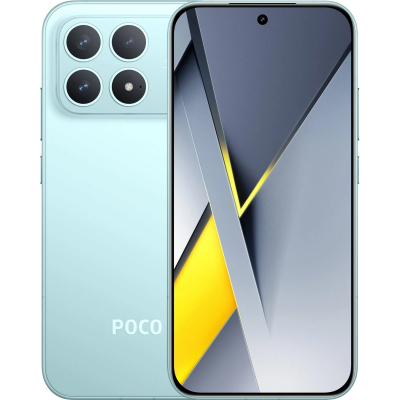 Смартфон POCO F8 Pro 12/512GB Blue (Global Version) (із зарядним пристроєм 100 Вт)  Корпус: 157,5x75,3x8,0 мм, 199 г • Дисплей: 6,59-дюймовий AMOLED, 68B кольорів, 2560 Гц ШІМ, 120 Гц • Чіпсет: Qualcomm SM8750-AB Snapdragon 8 Elite: восьмиядерний; Adreno 830 • Пам'ять: 512 ГБ 12 ГБ оперативної пам'яті; UFS 4.1 • ОС/ПЗ: Android 16, HyperOS 3 • Задня камера: Ширококутна (основна) : 50 МП, f/1.9, 24 мм, 1/1.55", 1.0 мкм, PDAF, OIS; Телеоб'єктив : 50 МП, f/2.2, 60 мм, багатонаправлений PDAF, 2.5x оптичний зум; Ультраширококутна : 8 МП, f/2.2, 15 мм, 120˚ • Фронтальна камера: 20 МП, (ширококутна), 1/2.0", 0.8 мкм • Відеозапис: Задня камера : 8K@30 кадрів/с, 4K@30/60 кадрів/с, 1080p@30/60/120/240/960 кадрів/с; Фронтальна камера : 1080p@30/60 кадрів/с • Акумулятор: 6210 мАг; 100 Вт дротовий • Підключення: 5G; eSIM; Wi-Fi 7; NFC; Інфрачервоний порт • Різне: Зчитувач відбитків пальців (під дисплеєм, ультразвуковий); стереодинаміки (з Dolby Atmos).