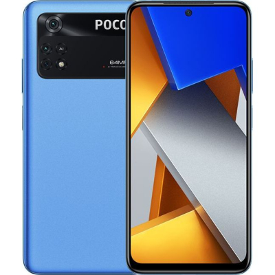 Смартфон Poco M4 Pro 6/128Gb Cool Blue (Global Version) Смартфон • 2 SIM + картка пам'яті • екран: 6,43" • AMOLED • 2400x1080 • вбудована пам'ять: 128 ГБ • оперативна пам'ять: 6 ГБ • процесор: MediaTek Helio G96 • ОС: Android 11 • акумулятор: 5000 мАгод (незнімна) • камера: 64 (f/1.8, ширококутна) + 8 (f/2.2, надширококутна, 118 градусів) + 2 (f/2.4, макро-об'єктив) Мп • NFC: + • 03.2022