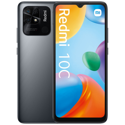 Xiaomi Redmi 10C 4/64Gb NFC Graphite Gray EU Смартфон • 2 SIM + картка пам'яті • екран: 6,71" • IPS • 1650x720 • вбудована пам'ять: 64 ГБ • оперативна пам'ять: 4 ГБ • процесор: Qualcomm Snapdragon 680 • ОС: Android 11 • акумулятор: 5000 мАгод (незнімна) • камера: 50 (f/1.8, ширококутна) + 2 (f/2.4, сенсор глибини) Мп • NFC: +