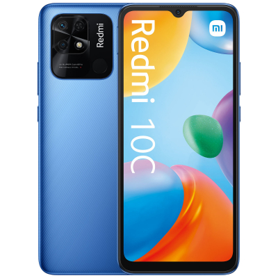 Xiaomi Redmi 10C 4/64Gb NFC Ocean Blue EU Смартфон • 2 SIM + картка пам'яті • екран: 6,71" • IPS • 1650x720 • вбудована пам'ять: 64 ГБ • оперативна пам'ять: 4 ГБ • процесор: Qualcomm Snapdragon 680 • ОС: Android 11 • акумулятор: 5000 мАгод (незнімна) • камера: 50 (f/1.8, ширококутна) + 2 (f/2.4, сенсор глибини) Мп • NFC: +