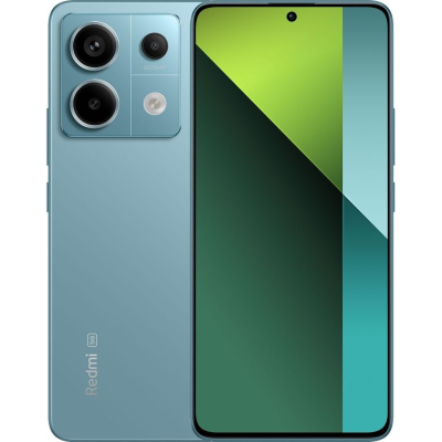 Смартфон Xiaomi Redmi Note 13 Pro 5G 8/256Gb NFC Ocean Teal (Global Version) Корпус: 161,2x74,2x8,0 мм, 187 г; Gorilla Glass Victus спереду, скло ззаду, IP54 // Дисплей: 6,67" AMOLED, 68B кольорів, 120 Гц, Dolby Vision, 1800 ніт (пікова), 1220x2712, 20,01:9, 446 ppi // Чіпсет: Qualcomm SM7435-AB Snapdragon 7s Gen 2 (4 нм): восьмиядерний (4x2,40 ГГц Cortex-A78 і 4x1,95 ГГц Cortex-A55); Адрено 710 // Пам'ять: 256 ГБ 8 ГБ RAM; UFS 2.2 // ОС/ПЗ: Android 13, MIUI 14 // Основна камера: Ширококутна (основна) : 200 МП, f/1,7, 23 мм, 1/1,4", 0,56 мкм, багатонаправлений PDAF, OIS; Надширококутна: 8 МП, f/2,2, 118?; Макро: 2 МП, f/2,4 // Фронтальна камера: 16 МП, f/2.4, (ширококутна) // Запис відео: основна камера: 4K@30fps, 1080p@30/60/120fps, gyro-EIS; Фронтальна камера: 1080p@30/60fps // Акумулятор: 5100mAh; 67 Вт дротовий, PD3.0 // Підключення: 5G; eSIM; Подвійна SIM; Wi-Fi 5; BT 5.2; NFC; інфрачервоний порт; роз'єм 3,5 мм // Інше: сканер відбитків пальців; стереодинаміки; віртуальний датчик наближення