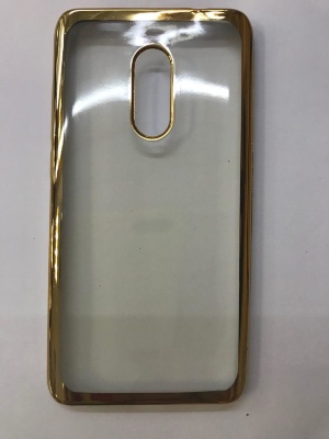 Прозрачный силиконовый чехол Xiaomi Redmi Note 4X/Note 4 Золото 