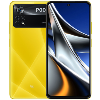Смартфон Poco X4 Pro 5G 6/128Gb Poco Yellow (Міжнародна версія) Смартфон • SIM + SIM або картка пам'яті • екран: 6,67" • AMOLED • 2400x1080 • вбудована пам'ять: 128 ГБ • оперативна пам'ять: 6 ГБ • процесор: Qualcomm Snapdragon 695 • ОС: Android 11 • акумулятор: 5000 мАгод (незнімна) • камера: 108 (f/1.9, ширококутна) + 8 (f/2.2, надширококутна, 120 градусів) + 2 (f/2.4, макрооб'єктив) Мп • колір: чорний • NFC: + • 03.2022