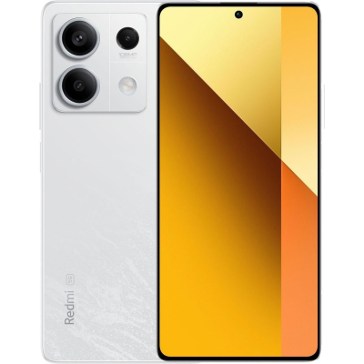 Смартфон Xiaomi Redmi Note 13 5G 8/256Gb NFC Arctic White (Global Version) Екран (6.67", AMOLED, 2400x1080) / MediaTek Dimensity 6080 (2.4 ГГц + 2.0 ГГц) / потрійна основна камера: 108 Мп + 8 Мп + 2 Мп, фронтальна 16 Мп / RAM 8 ГБ / ROM 256 ГБ) / 3G / LTE / 5G / GPS / підтримка 2х SIM-карт (Nano-SIM) / Android 13 / 5000 мА * год / NFC