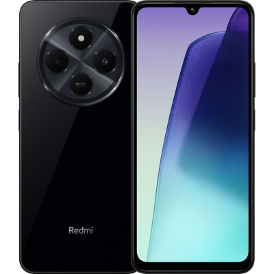 Смартфон Xiaomi Redmi 14C 4/128Gb NFC Midnight Black (Global Version) Екран (6.88", 1640x720) / MediaTek Helio G81 Ultra (2.0 ГГц) / подвійна основна камера: 50 Мп + AI, фронтальна 13 Мп / RAM 4 ГБ / 128 ГБ вбудованої пам'яті + microSD / 3G / LTE / GPS / підтримка -карт (Nano-SIM) / Android 14 / 5160 мА * год / NFC