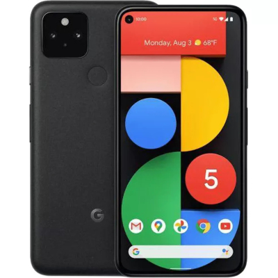 Смартфон Google Pixel 5 8/128 Just Black (Global Version) Корпус: 144,7×70,4×8,0 мм, 151 г • Дисплей: 6,0-дюймовий OLED, 90 Гц • Чіпсет: Qualcomm Snapdragon 765G (7 нм): восьмиядерний; Adreno 620 • Пам'ять: 128 ГБ, 8 ГБ оперативної пам'яті • ОС/ПЗ: Android 11, 3 роки оновлень • Акумулятор: 4080 мАг; 18 Вт дротовий, 12 Вт бездротовий (Qi), 5 Вт зворотна бездротова • Підключення: 5G; eSIM; Wi-Fi 5; BT 5.0; NFC • Різне: Зчитувач відбитків пальців (ззаду); стереодинаміки; IP68.